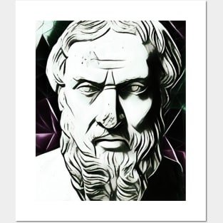 Herodotus Black and White Portrait | Herodotus Artwork 3 Posters and Art